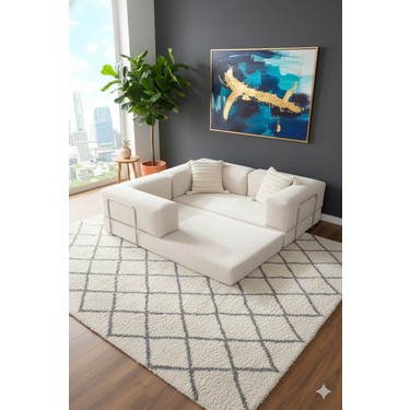 MONAMI MONAMI Dechome 180 x 90 Midinest Kanepe | Yatakli Koltuğu | Fitilli Kadife Yıkanır | Orginal — 3. ürün görseli
