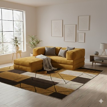 MONAMI MONAMI Dechome Yeny Fitilli Kadife Köşe Koltuk 160X160 cm Modern Tasarım Yataklı ve Orta Sert — 2. ürün görseli