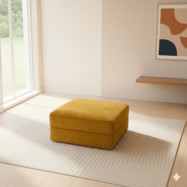 MONAMI MONAMI Dechome Yeny Fitilli Kadife Köşe Koltuk 160X160 cm Modern Tasarım Yataklı ve Orta Sert — 4. ürün görseli