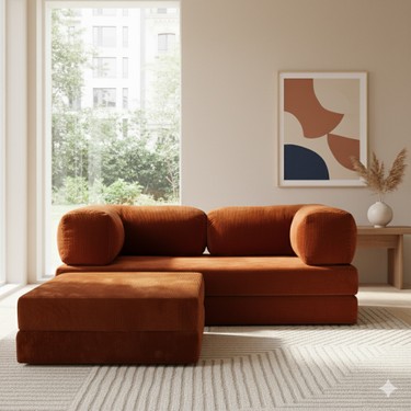 MONAMI MONAMI Dechome Yeny Fitilli Kadife | Köşe Koltuk | 200X200 Köşe Takımı | Modüler Köşe Takımı | — 3. ürün görseli