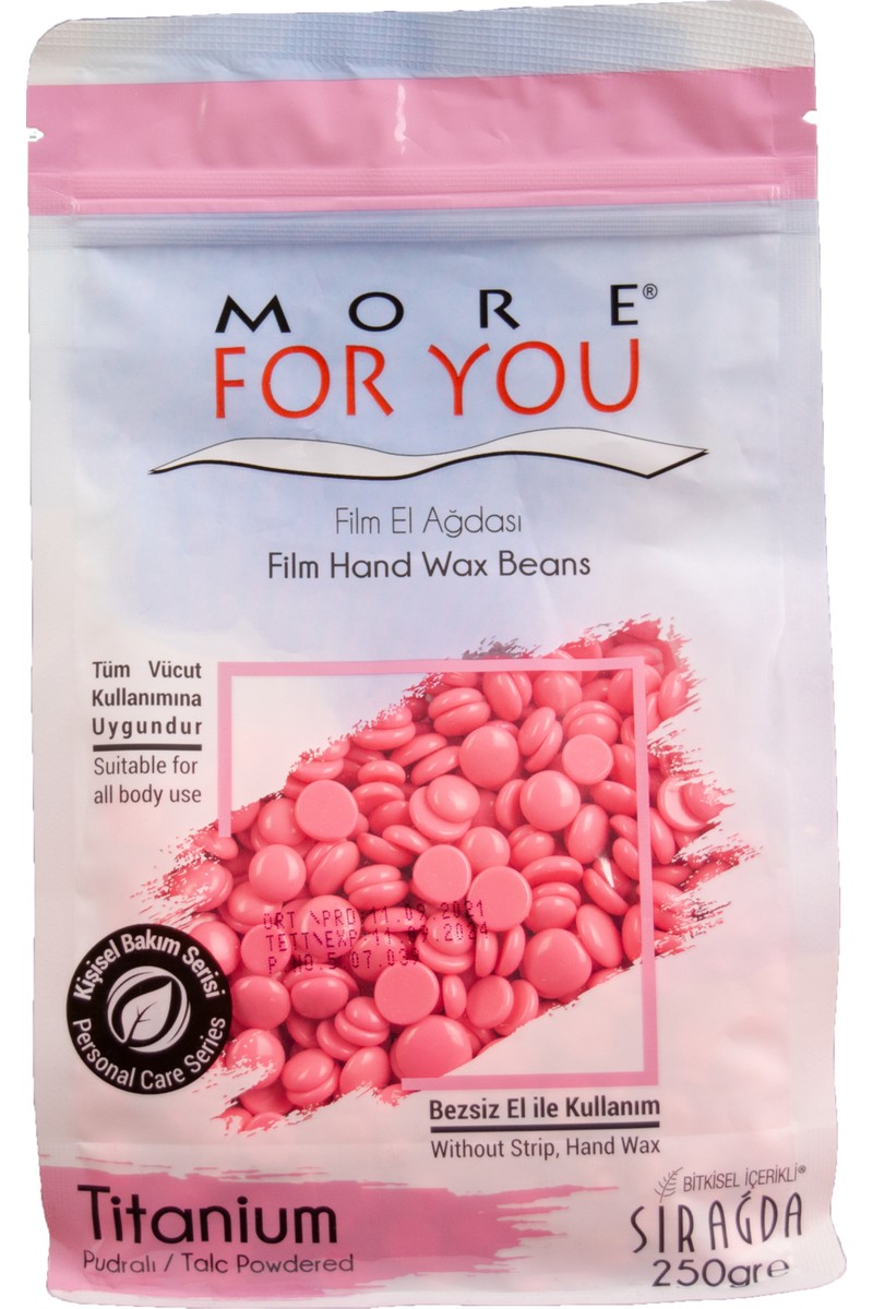 MORE MORE FOR YOU Titanium Pudralı Boncuk Ağda 250 gr – Hassas Ciltler İçin Kolay Uygulama ve Uzun Süre Pürüzsüzlük — 2. ürün görseli