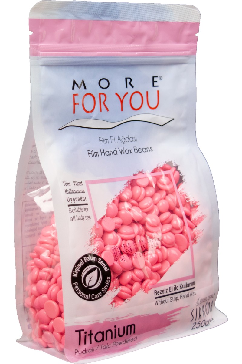 MORE MORE FOR YOU Titanium Pudralı Boncuk Ağda 250 gr – Hassas Ciltler İçin Kolay Uygulama ve Uzun Süre Pürüzsüzlük — 3. ürün görseli