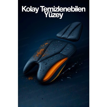 Motobros Motobros Motosiklet hava destekli kalın deri konfor sele minderi ( visco süngerli premium model — 2. ürün görseli