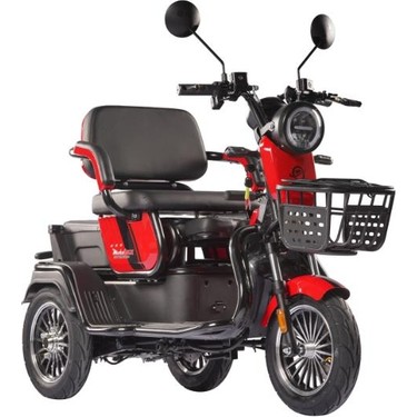 Motolüx Motolüx Fayton Fx08 Kırmızı Elektrikli Motosiklet 60V 24Ah 250 kg Taşıma Kapasitesi 3 fiyatı ve görseli