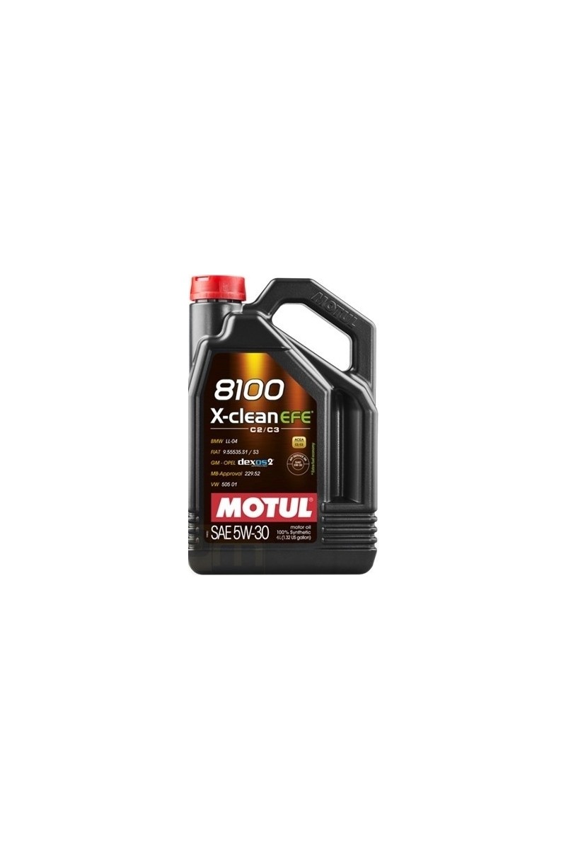 Motul 8100 X-Clean Efe 5W-30 4 Litre Motor Yağı ACEA A3/B4 API SN/CF ile Üstün Performans Üretim Yılı : 2025