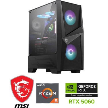 MSI MSI Gaming Pc Ddr5 / 8 GB RTX-5060 / Ryzen 5 7500F / 16 GB Ddr5 Ram / 1 Tb M.2 SSD / WİN11 fiyatı ve görseli