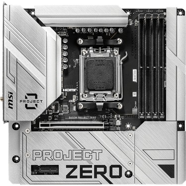 MSI MSI MB B650M PROJECT ZERO AM5 DDR5 7600MHZ(OC) HDMI DP M.2 USB3.2 2.5G LAN WI-FI 6E — 2. ürün görseli
