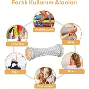 MUJGAN MUJGAN Ayak Masaj Silindiri - Derin Doku Masajı İçin Yüksek Performanslı Manuel Ovmalı — 2. ürün görseli