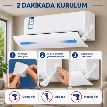 MultiZone Multizone Klima Yönlendirici Deflektör Hava Dağıtıcı Düzenleyici Aparat Ayarlanabilir Split Klima — 2. ürün görseli