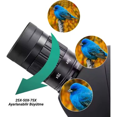 MultiZone Multizone Svbony SV28 Teleskop 75X Zoom Su Geçirmez Monoküler 70 mm Optik Açıklık Çin — 2. ürün görseli