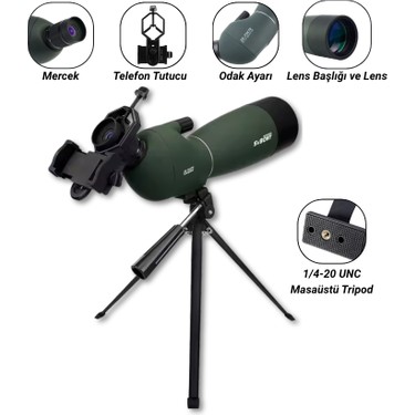 MultiZone Multizone Svbony SV28 Teleskop 75X Zoom Su Geçirmez Monoküler 70 mm Optik Açıklık Çin — 3. ürün görseli