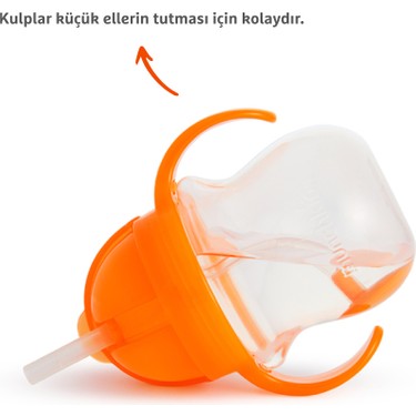 Munchkin Munchkin Tıklama Kilitli Uçlu Alıştırma Bardağı, 6AY+, 207ML, Turuncu, 1 — 3. ürün görseli
