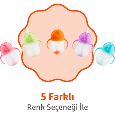 Munchkin Munchkin Tıklama Kilitli Uçlu Alıştırma Bardağı, 6AY+, 207ML, Turuncu, 1 — 6. ürün görseli