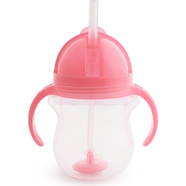 Munchkin Munchkin Tıklama Kilitli Uçlu Pipetli Alıştırma Bardağı, 6AY+, 207ML, Pembe, 1 fiyatı ve görseli