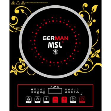 Musullu Musullu German 3500W Elektrikli Ocak Şık Tasarımlı Tek Gözlü İndüksiyonlu Cam Yüzey - fiyatı ve görseli