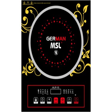 Musullu Musullu German 3500W Elektrikli Ocak Şık Tasarımlı Tek Gözlü İndüksiyonlu Cam Yüzey - — 3. ürün görseli