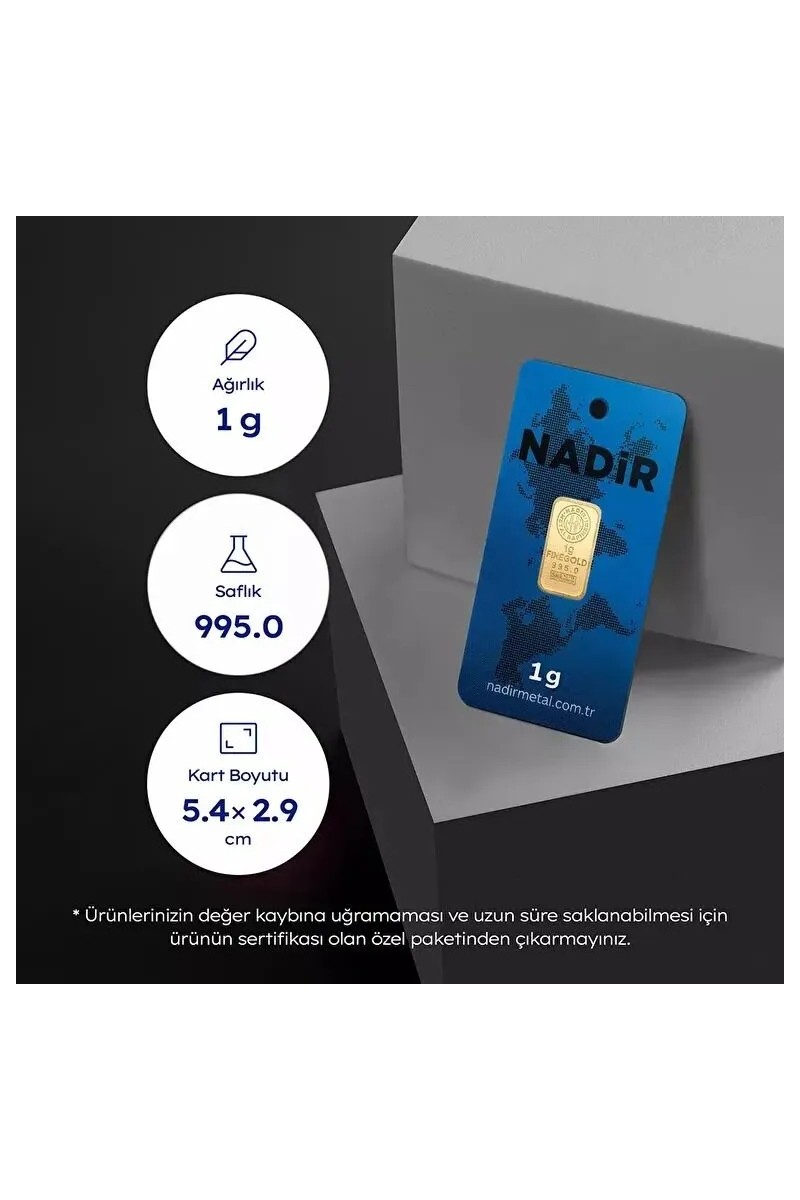 Nadir Nadir Gold 1 Gram Külçe Altın 24 Ayar — 3. ürün görseli