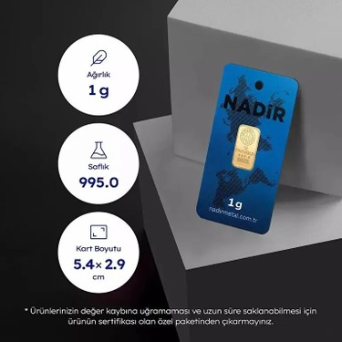 Nadir Gold Nadir Gold 1 Gram Külçe Altın 24 — 3. ürün görseli