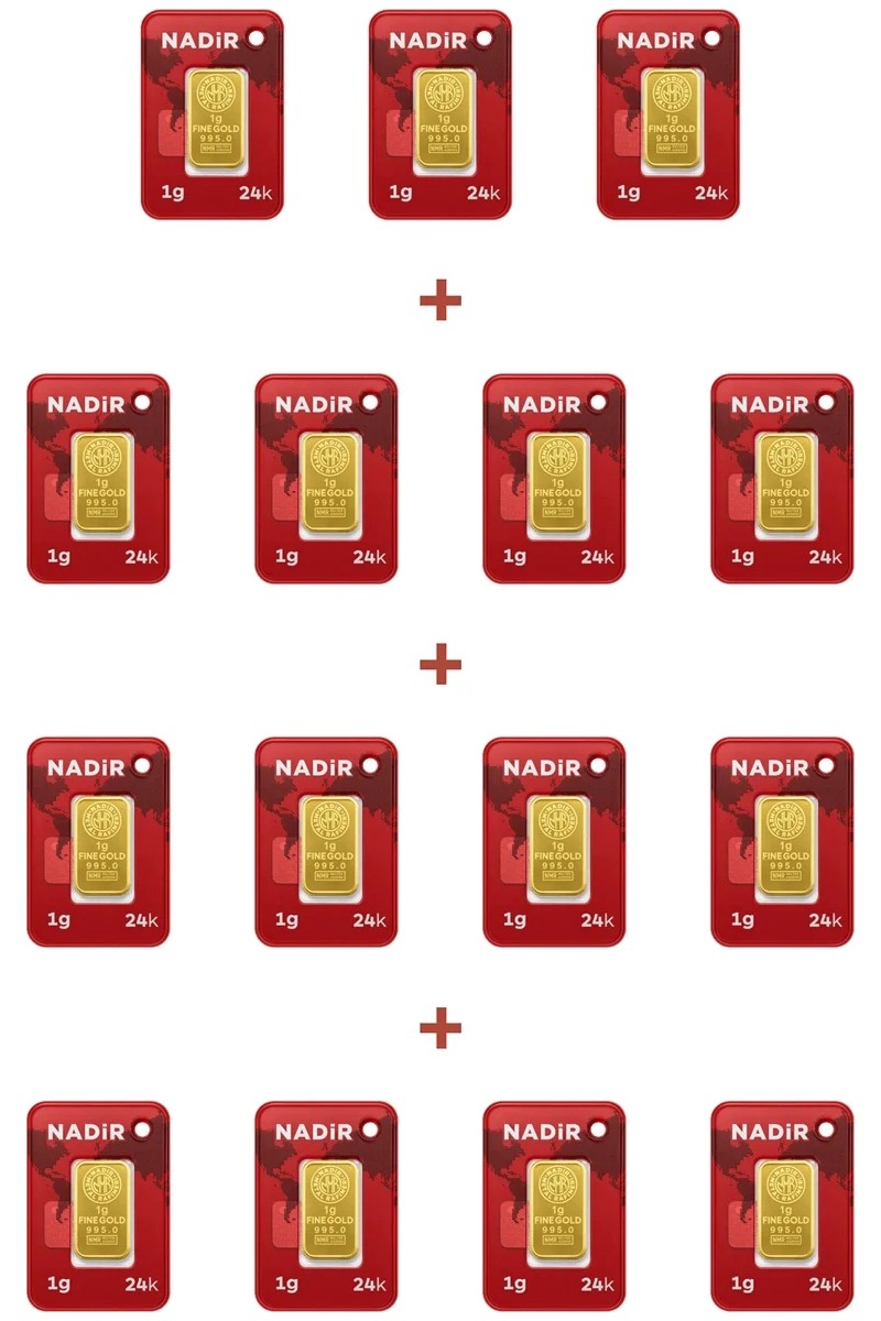 Nadir Gold Nadir Gold 24 Ayar 15 Gram Külçe Altın (15 Adet 1 Gram Külçe Altın — 2. ürün görseli
