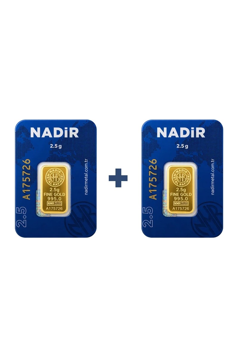 Nadir Gold Nadir Gold 24 Ayar 5 Gram Külçe Altın (2 Adet 2,5 Gram Külçe Altın — 2. ürün görseli