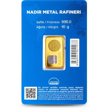 Nadir Gold Nadir Gold 24 Ayar Külçe Gram Altın 10 — 2. ürün görseli