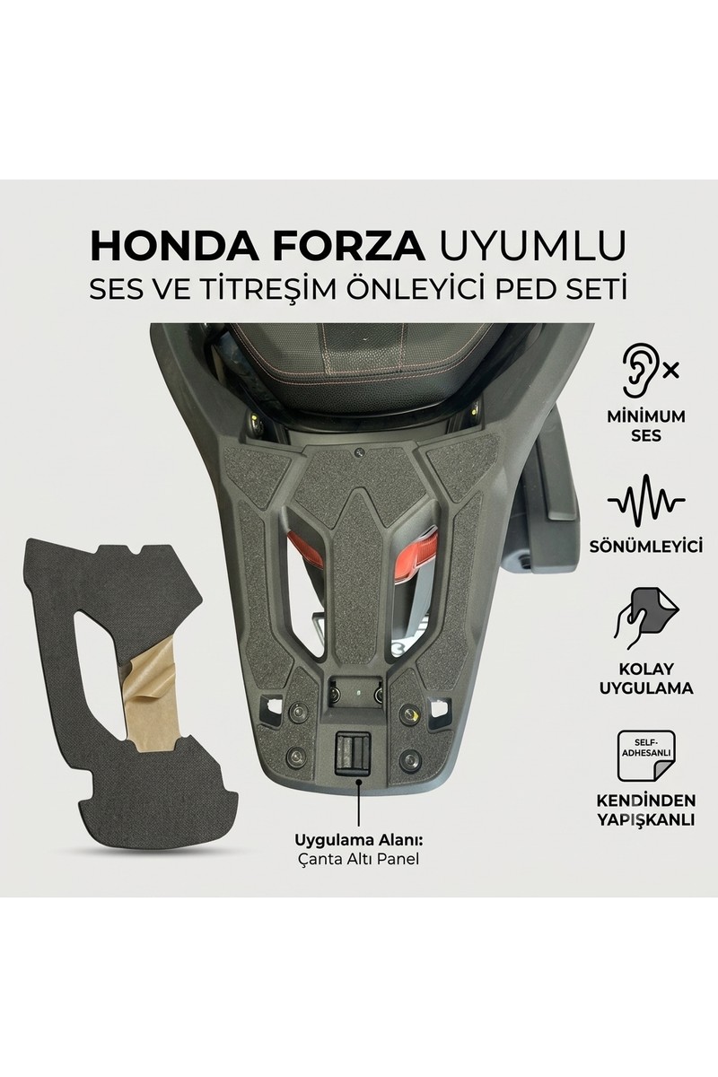 Nativu Nativu Honda Forza 250 Arka Çanta Altı Titreşim Önleyici Ses Kesici Mat - Portbagaj — 5. ürün görseli