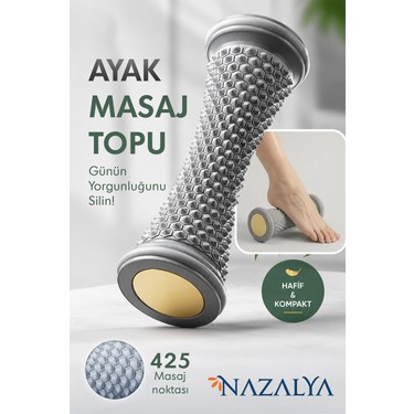 Nazalya Nazalya Ayak Masaj Aleti, Rahatlatıcı Derin Doku Masajı Için Yüksek Performanslı Silindir, Topuk fiyatı ve görseli