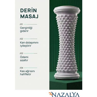 Nazalya Nazalya Ayak Masaj Aleti, Rahatlatıcı Derin Doku Masajı Için Yüksek Performanslı Silindir, Topuk — 2. ürün görseli