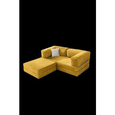 Nestime Nestime 180X180 Köşe Takımı | Modern Fitilli Kadife | Köşe Koltuk | Modüler Köşe Takımı | Yataklı L — 5. ürün görseli