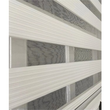 NetworkAvm NetworkAvm Ekru Renkli Geniş Pliseli Zebra Stor Perde Etek Dilimli Alüminyum Kasa ile 100 x 200 — 2. ürün görseli