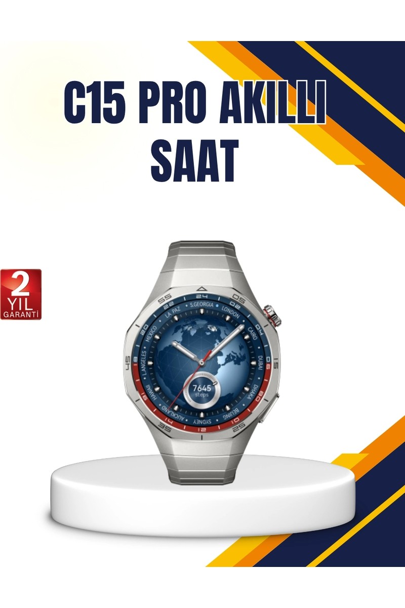 Nevamel Nevamel Gümüş Akıllı Saat 46MM — 6. ürün görseli