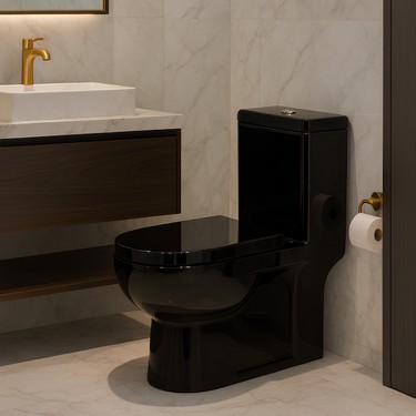 Newarc Newarc Modern Siyah Duvara Sıfır Klozet Takım MOD.K022B,Modern Duroplast Yavaş — 4. ürün görseli