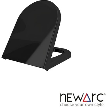 Newarc Newarc Modern Siyah Duvara Sıfır Klozet Takım MOD.K022B,Modern Duroplast Yavaş — 6. ürün görseli