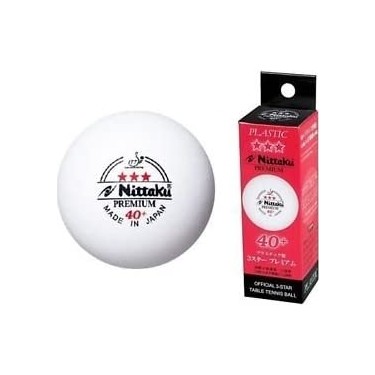 Nittaku Nittaku Premium 40+ 3 Yıldız Cell-Free 3 lü Masa Tenisi fiyatı ve görseli