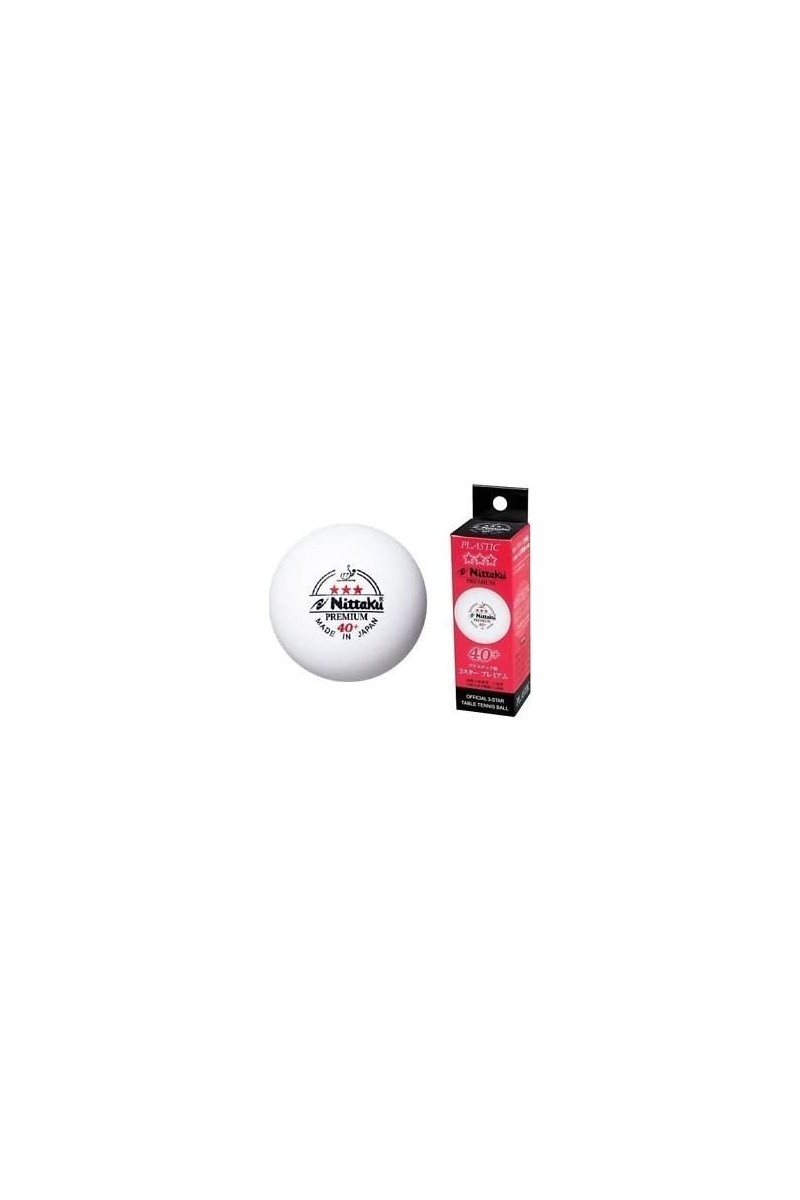 Nittaku Premium 40+ 3 Yıldız Cell-Free 3 lü Masa Tenisi Topu
