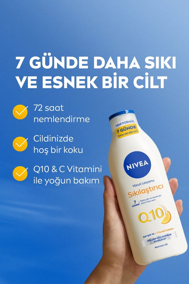 Nivea Nivea Q10 Sıkılaştırıcı Vücut Bakım Losyonu 250ml, 7 Günde Sıkılaştırıcı, C Vitamini, Nemlendirici, X2 Adet — 2. ürün görseli