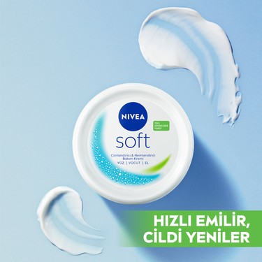 Nivea Nivea Soft Nemlendirici Bakım Kremi 300ml, Jojoba Yağı, Hızlı Emilir, Yağlı His Bırakmaz, El Yüz — 5. ürün görseli
