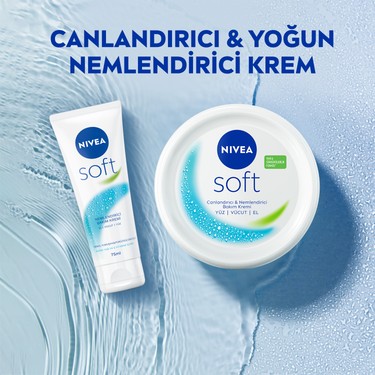 Nivea Nivea Soft Nemlendirici Bakım Kremi 300ml, Jojoba Yağı, Hızlı Emilir, Yağlı His Bırakmaz, El Yüz — 6. ürün görseli
