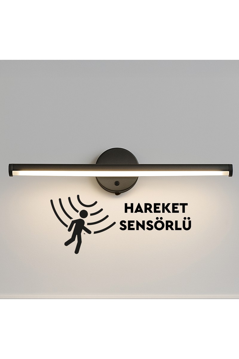Nobbystar Sök-Tak Sensörlü Beyaz Işık Yapışkanlı Pilli LED Aplik