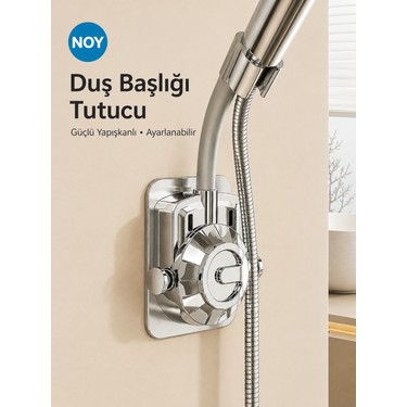 NOY NOY Duş Başlığı Tutucu Güçlü Yapışkanlı Su Geçirmez Ayarlanabilir Delmeden Montaj Duş fiyatı ve görseli
