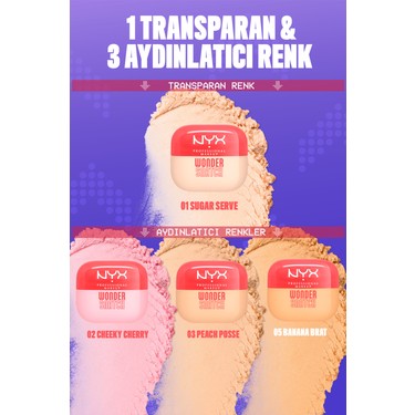 NYX Professional Makeup NYX Professional Makeup Wonder Snatch Sabıtleyıcı Toz Pudra - 02 - Cheeky — 5. ürün görseli
