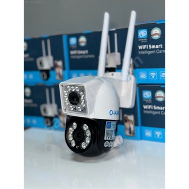 O-kam O-Kam 3012 Dual Lens 6MP Wifi Akıllı Kamera , Yapay Zeka, Gece Görüş, Karşılıklı fiyatı ve görseli