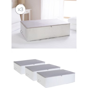 Ocean Home Textile Ocean Home Textile 3 Adet Mega Boy Stuff&Things Gri Baza Altı Yastık Yorgan Kazak Hurcu, Hurç fiyatı ve görseli