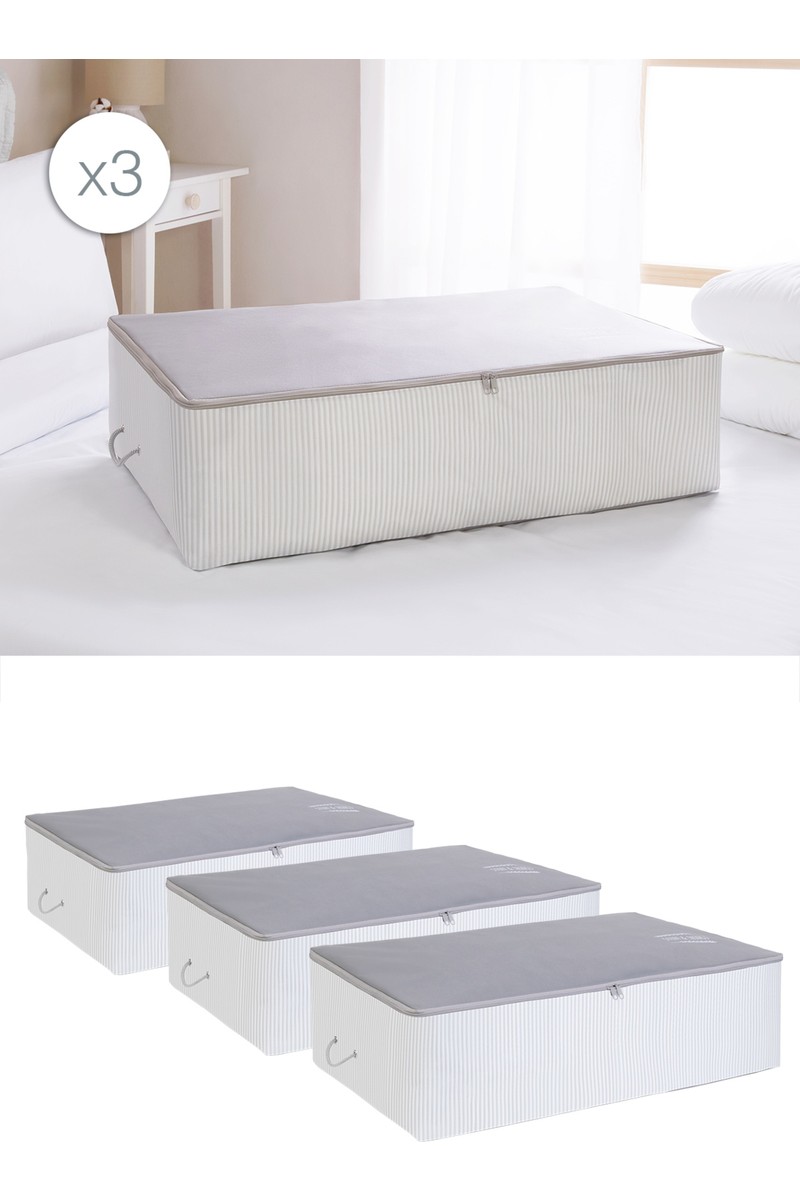 Ocean Home Textile Ocean Home Textile 3 Adet Mega Boy Stuff&Things Gri Baza Altı Yastık Yorgan Kazak Hurcu, Hurç — 6. ürün görseli
