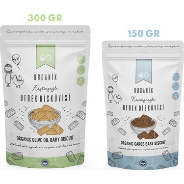 OG natural OG natural Organik Keçiboynuzlu ve Zeytinyağlı Bebek Bisküvi Seti +6 fiyatı ve görseli