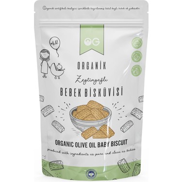 OG natural OG natural Organik Bebek Bisküvisi Seti +6 Ay 150+300 Gram Keçiboynuzlu ve Zeytinyağlı — 2. ürün görseli