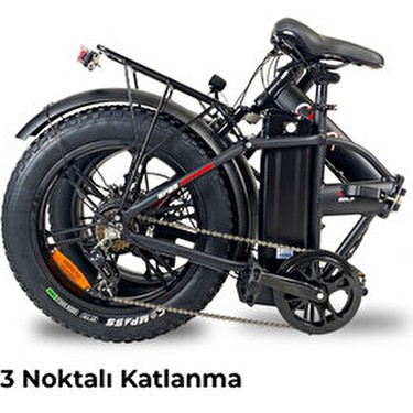 Ola Ola Electrofold Efb3 Dynamic 20” Katlanabilir Elektrikli Bisiklet 7 Vites ve Güçlü — 6. ürün görseli