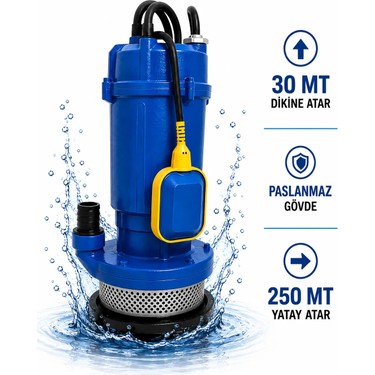 Optivex Optivex 1 Hp 0.75 Kw Dalgıç Su Motoru Yüksek Performanslı Paslanmaz Malzeme ile Güçlü fiyatı ve görseli