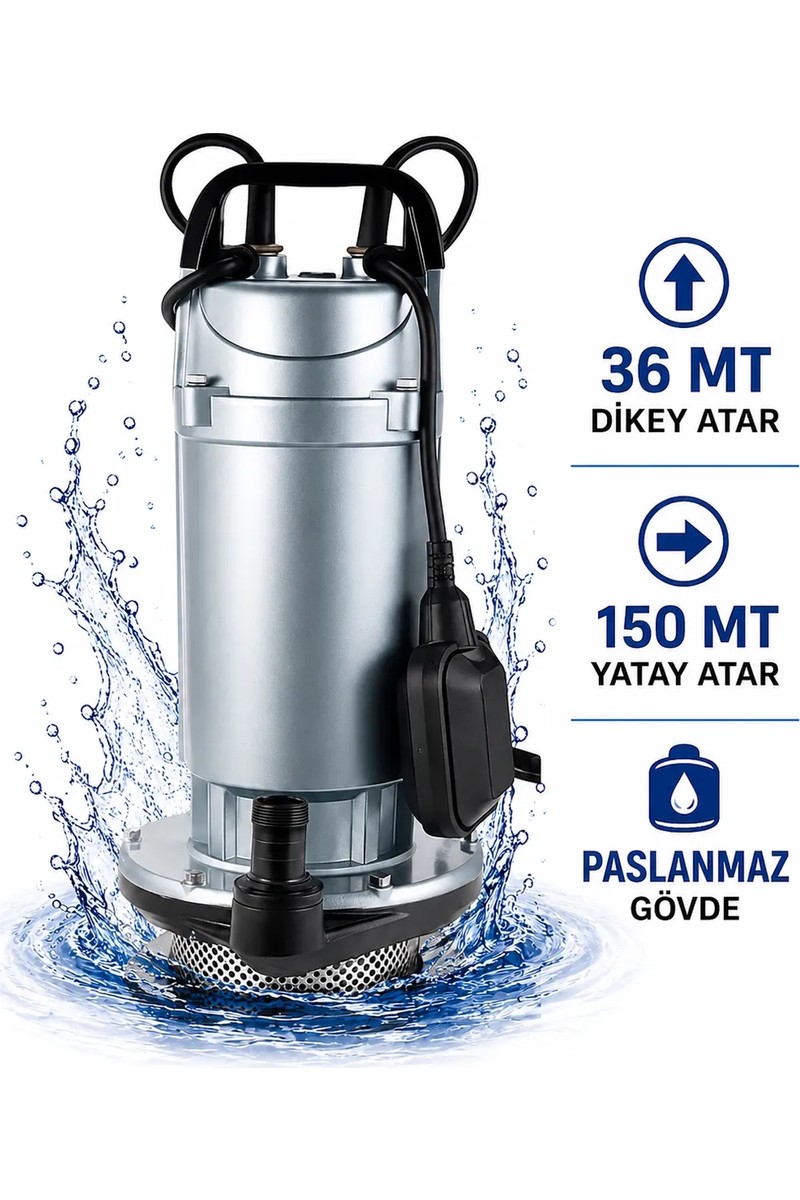 Optivex Optivex 1 Hp 0.75 Kw Dalgıç Su Motoru Yüksek Performanslı Paslanmaz Malzeme ile Güçlü — 3. ürün görseli