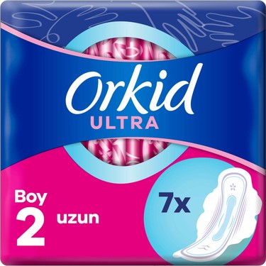 Orkid Orkid Ultra Hijyenik Ped 7 Adet Tekli Paket Extra Uzun Kullanım İçin fiyatı ve görseli